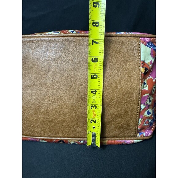 BollyDoll Summer Peacock Purse Beach 2000s Faux Leather Accents Artsy - Picture 12 of 15